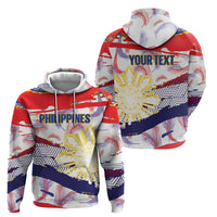 Philippines Sun Tattoo Hoodie Feathers Filipinas Grunge Style White