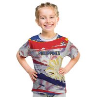 Philippines Sun Tattoo Kid T Shirt Feathers Filipinas Grunge Style White