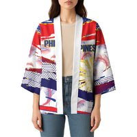 Philippines Sun Tattoo Kimono Feathers Filipinas Grunge Style White