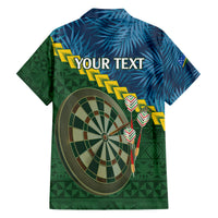 Personalised Solomon Islands Darts Family Matching Long Sleeve Bodycon Dress and Hawaiian Shirt Tropical Leaves Melanesian Pattern LT14 - Polynesian Pride