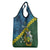 Personalised Solomon Islands Darts Grocery Bag Tropical Leaves Melanesian Pattern