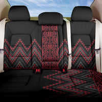 Red Aotearoa Mangopare Kowhaiwhai and Niho Taniwha Back Car Seat Cover Maori New Zealand LT14 One Size Red - Polynesian Pride