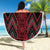 Red Aotearoa Mangopare Kowhaiwhai and Niho Taniwha Beach Blanket Maori New Zealand