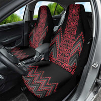 Red Aotearoa Mangopare Kowhaiwhai and Niho Taniwha Car Seat Cover Maori New Zealand LT14 - Polynesian Pride