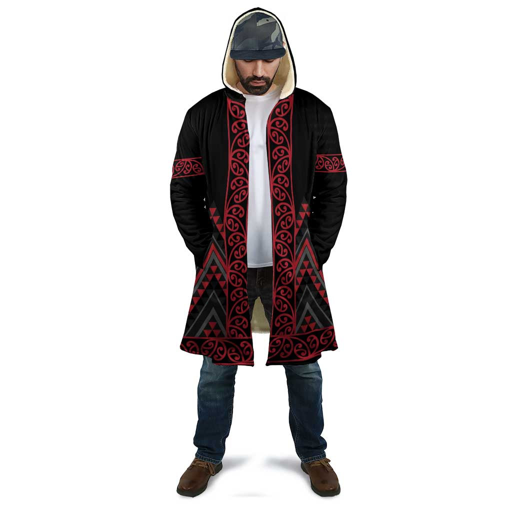 Red Aotearoa Mangopare Kowhaiwhai Niho Taniwha Cloak Maori New Zealand - Polynesian Pride