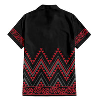 Red Aotearoa Mangopare Kowhaiwhai and Niho Taniwha Family Matching Mermaid Dress and Hawaiian Shirt Maori New Zealand LT14 - Polynesian Pride
