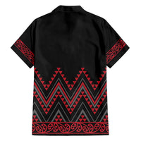 Red Aotearoa Mangopare Kowhaiwhai and Niho Taniwha Hawaiian Shirt Maori New Zealand LT14 - Polynesian Pride