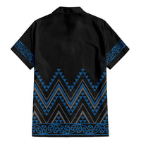 Blue Aotearoa Mangopare Kowhaiwhai and Niho Taniwha Family Matching Mermaid Dress and Hawaiian Shirt Maori New Zealand LT14 - Polynesian Pride