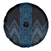 Blue Aotearoa Mangopare Kowhaiwhai and Niho Taniwha Spare Tire Cover Maori New Zealand LT14 - Polynesian Pride
