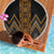 Gold Aotearoa Mangopare Kowhaiwhai and Niho Taniwha Beach Blanket Maori New Zealand
