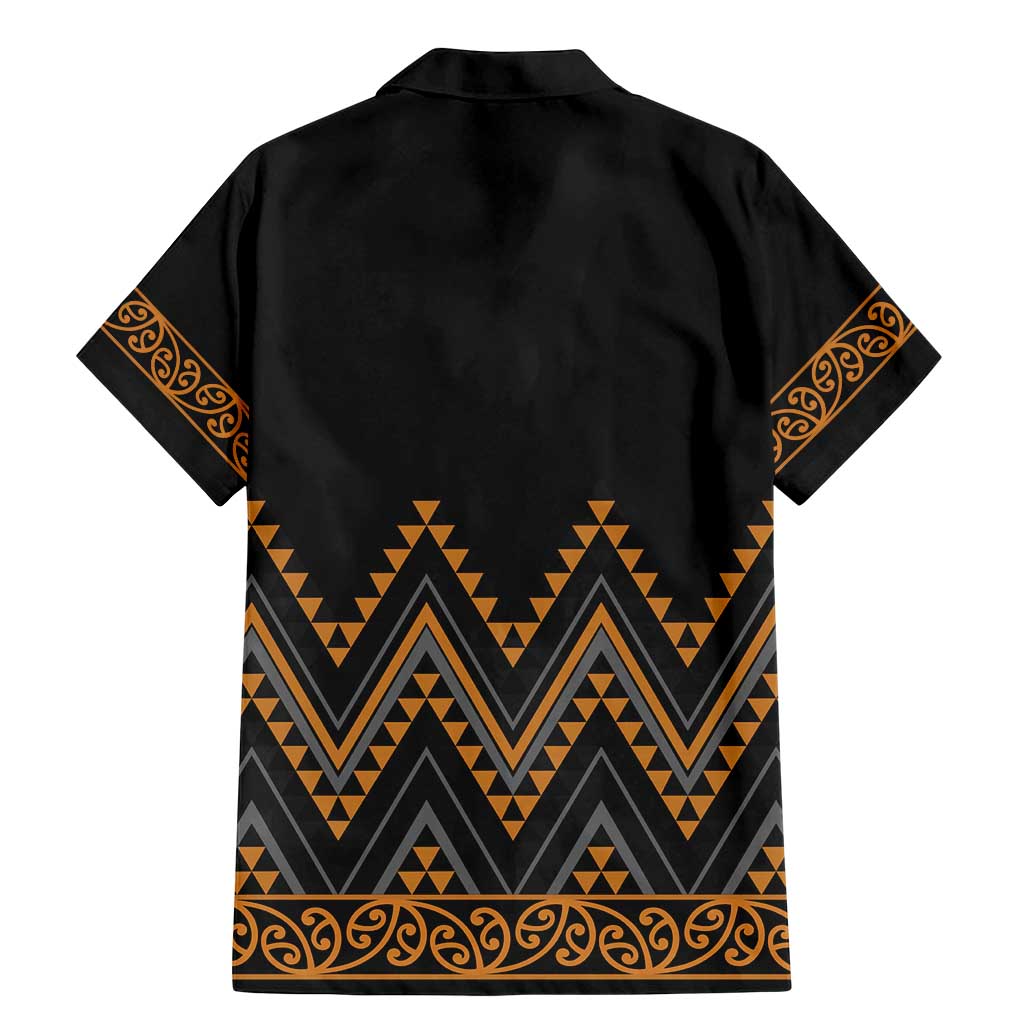 Gold Aotearoa Mangopare Kowhaiwhai and Niho Taniwha Family Matching Mermaid Dress and Hawaiian Shirt Maori New Zealand LT14 - Polynesian Pride