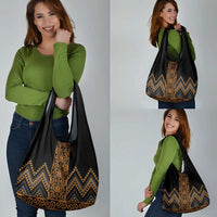Gold Aotearoa Mangopare Kowhaiwhai and Niho Taniwha Grocery Bag Maori New Zealand LT14 - Polynesian Pride