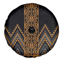 Gold Aotearoa Mangopare Kowhaiwhai and Niho Taniwha Spare Tire Cover Maori New Zealand LT14 - Polynesian Pride