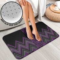 Purple Aotearoa Mangopare Kowhaiwhai Niho Taniwha Bathroom Set Maori New Zealand - Polynesian Pride