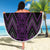 Purple Aotearoa Mangopare Kowhaiwhai and Niho Taniwha Beach Blanket Maori New Zealand