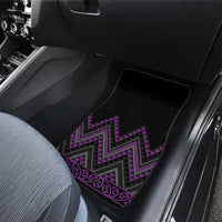 Purple Aotearoa Mangopare Kowhaiwhai and Niho Taniwha Car Mats Maori New Zealand LT14 - Polynesian Pride