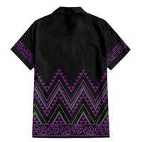 Purple Aotearoa Mangopare Kowhaiwhai and Niho Taniwha Family Matching Mermaid Dress and Hawaiian Shirt Maori New Zealand LT14 - Polynesian Pride
