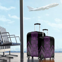 Purple Aotearoa Mangopare Kowhaiwhai and Niho Taniwha Luggage Cover Maori New Zealand LT14 - Polynesian Pride