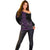 Purple Aotearoa Mangopare Kowhaiwhai and Niho Taniwha Off Shoulder Sweater Maori New Zealand
