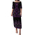 Purple Aotearoa Mangopare Kowhaiwhai and Niho Taniwha Puletasi Maori New Zealand