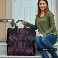 Purple Aotearoa Mangopare Kowhaiwhai Niho Taniwha Travel Bag Maori New Zealand LT14 - Polynesian Pride