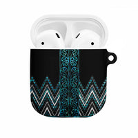 Paua Shell Aotearoa Mangopare Kowhaiwhai Niho Taniwha AirPods Case Maori New Zealand - Polynesian Pride