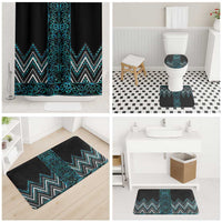 Paua Shell Aotearoa Mangopare Kowhaiwhai Niho Taniwha Bathroom Set Maori New Zealand - Polynesian Pride