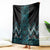 Paua Shell Aotearoa Mangopare Kowhaiwhai and Niho Taniwha Blanket Maori New Zealand