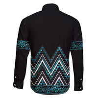 Paua Shell Aotearoa Mangopare Kowhaiwhai and Niho Taniwha Family Matching Tank Maxi Dress and Hawaiian Shirt Maori New Zealand LT14 - Polynesian Pride