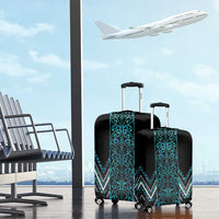 Paua Shell Aotearoa Mangopare Kowhaiwhai and Niho Taniwha Luggage Cover Maori New Zealand LT14 - Polynesian Pride