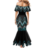 Paua Shell Aotearoa Mangopare Kowhaiwhai and Niho Taniwha Mermaid Dress Maori New Zealand LT14 - Polynesian Pride