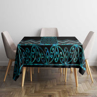 Paua Shell Aotearoa Mangopare Kowhaiwhai and Niho Taniwha Tablecloth Maori New Zealand