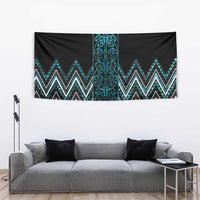 Paua Shell Aotearoa Mangopare Kowhaiwhai and Niho Taniwha Tapestry Maori New Zealand