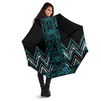 Paua Shell Aotearoa Mangopare Kowhaiwhai Niho Taniwha Umbrella Maori New Zealand - Polynesian Pride