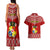 Tonga Rugby Couples Matching Tank Maxi Dress and Hawaiian Shirt 2023 World Cup Tongan Kupesi Ngatu Pattern LT14 - Polynesian Pride