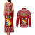 Tonga Rugby Couples Matching Tank Maxi Dress and Long Sleeve Button Shirts 2023 World Cup Tongan Kupesi Ngatu Pattern LT14 - Polynesian Pride