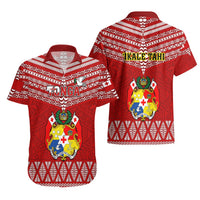 Tonga Rugby Hawaiian Shirt 2023 World Cup Tongan Kupesi Ngatu Pattern LT14 - Polynesian Pride