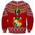 Custom Tonga Rugby Sweatshirt 2023 World Cup Tongan Kupesi Ngatu Pattern LT14 - Polynesian Pride