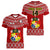 Custom Tonga Rugby Women V Neck T Shirt 2023 World Cup Tongan Kupesi Ngatu Pattern LT14 - Polynesian Pride
