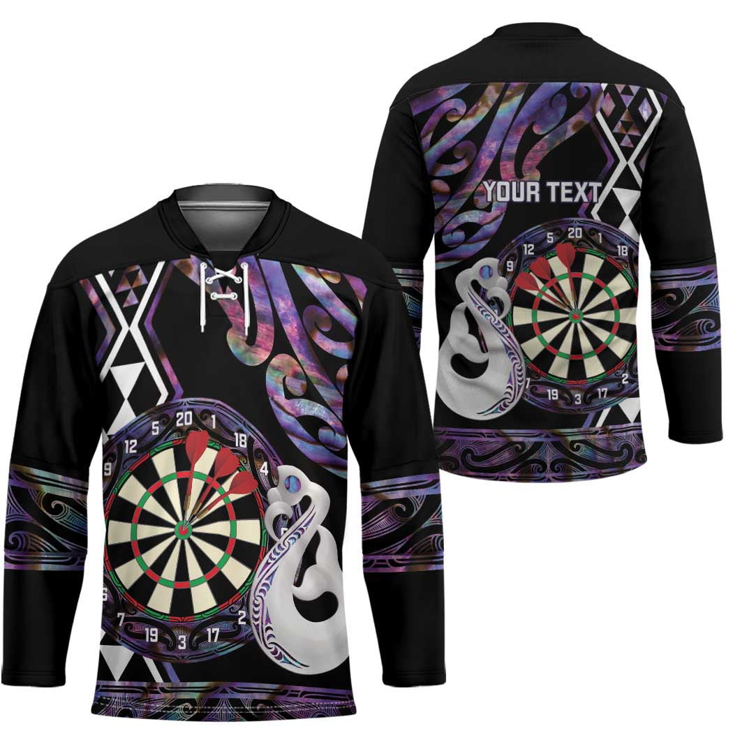 Personalised New Zealand Darts Hockey Jersey Ngutukaka Manaia Taniko Luxury Purple - Polynesian Pride