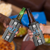 Fiji Day 1970 4 in 1 Can Cooler Tumbler For Fiji Ever Fiji Tapa Pattern White LT14 - Polynesian Pride