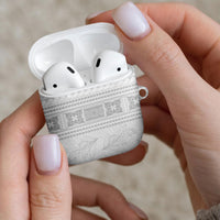 Samoa White Sunday AirPods Case Lotu Tamaiti Samoan Siapo Teuila Flowers LT14 - Polynesian Pride