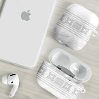 Samoa White Sunday AirPods Case Lotu Tamaiti Samoan Siapo Teuila Flowers LT14 - Polynesian Pride