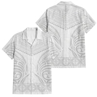 Niue White Sunday Family Matching Mermaid Dress and Hawaiian Shirt Aho Tapu Fanau Hiapo Pattern