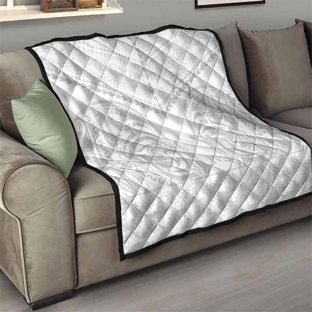 Niue White Sunday Quilt Aho Tapu Fanau Hiapo Pattern LT14 - Polynesian Pride
