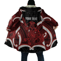 Whero Aotearoa Atua Tumatauenga Personalised Cloak Maori God Of War Tiki With Taiaha LT14 - Polynesian Pride