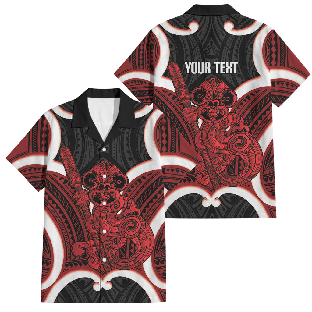 Whero Aotearoa Atua Tumatauenga Personalised Family Matching Long Sleeve Bodycon Dress and Hawaiian Shirt Maori God Of War Tiki With Taiaha