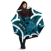 Kikorangi Aotearoa Atua Tumatauenga Personalised Umbrella Maori God Of War Tiki With Taiaha LT14 - Polynesian Pride