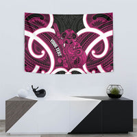 Mawhero Aotearoa Atua Tumatauenga Personalised Tapestry Maori God Of War Tiki With Taiaha LT14 - Polynesian Pride