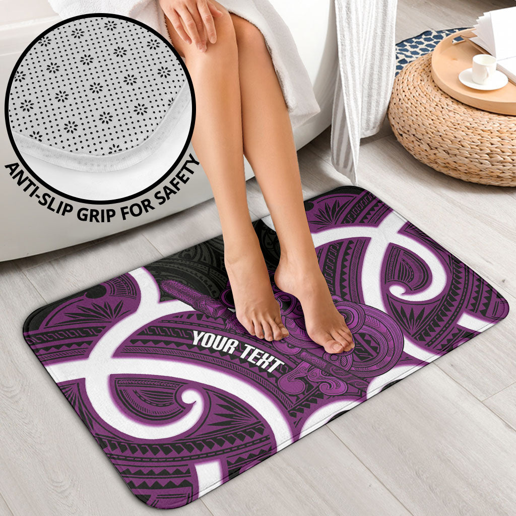 Waiporoporo Aotearoa Atua Tumatauenga Personalised Bathroom Set Maori God Of War Tiki With Taiaha LT14 - Polynesian Pride